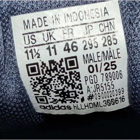 Adidas Eclyptix 2000 Mens size 11 1/2 running shoe blue/white JR5155 New NWT - Picture 8 of 11